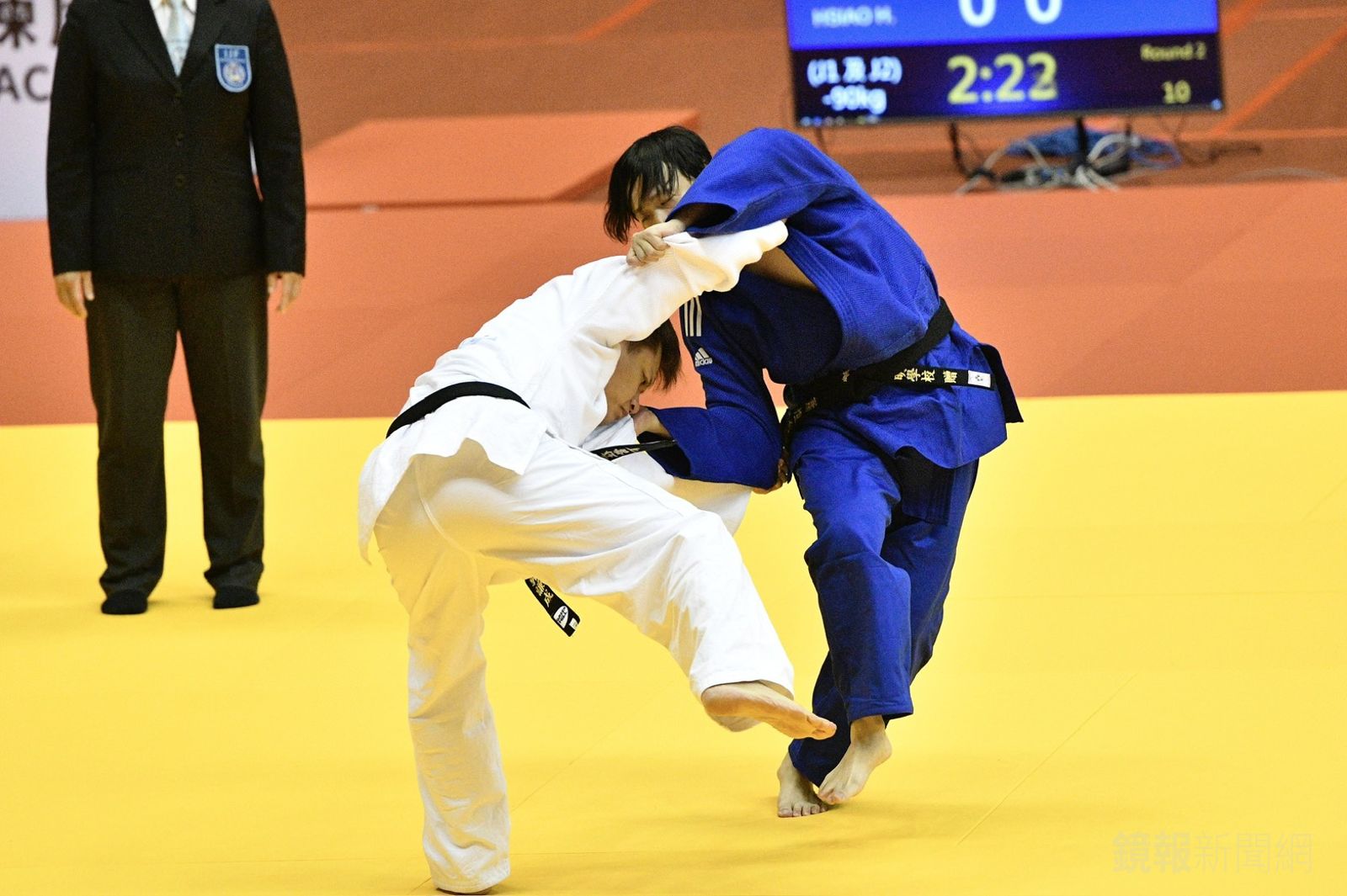 蕭煌奇雖然肩傷未癒，仍上場奮力一搏。李智為攝