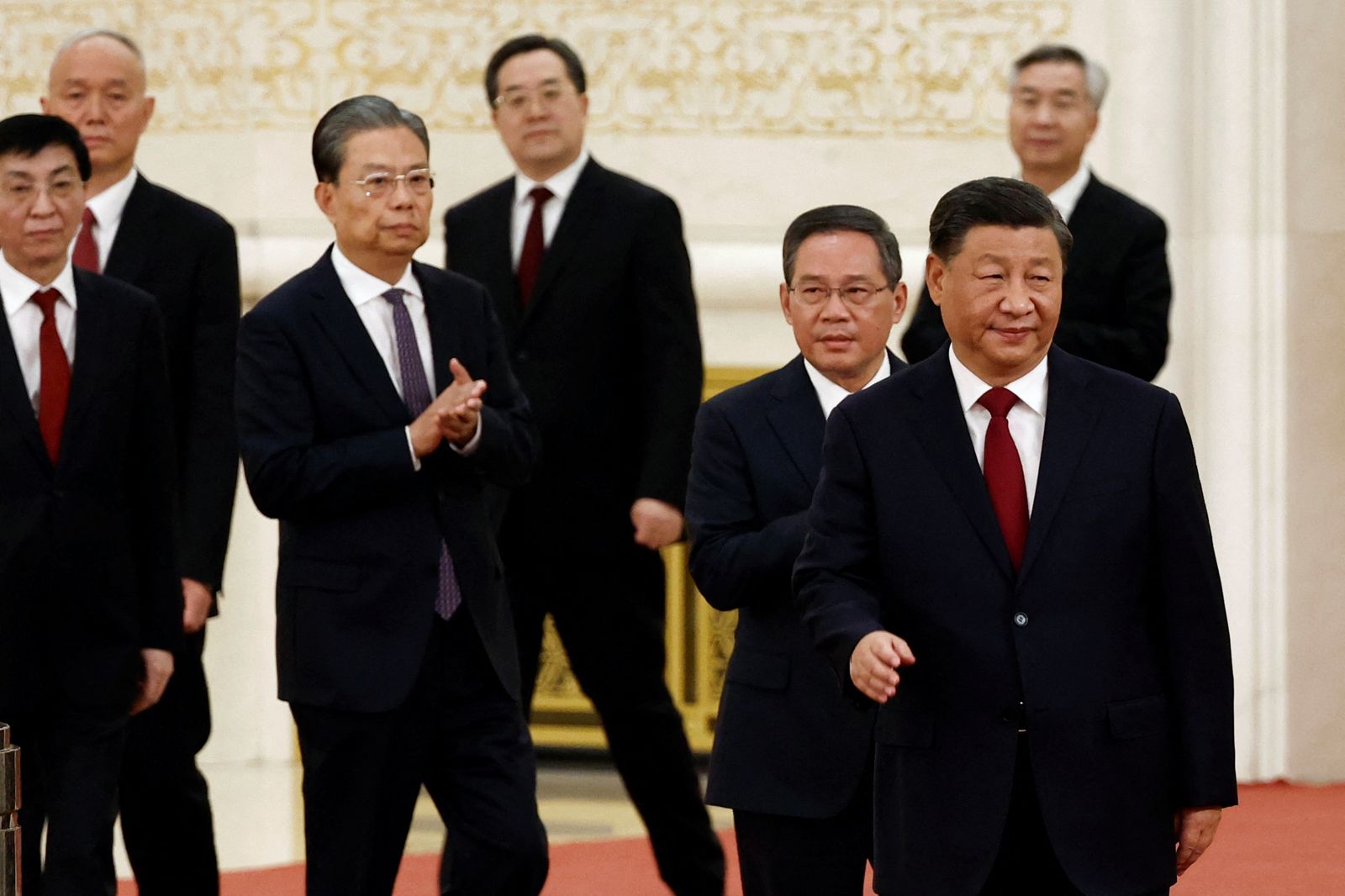 習近平突破任期慣例,走向第四任期的過渡期,中國經濟基本面並不好看。圖/達志影像