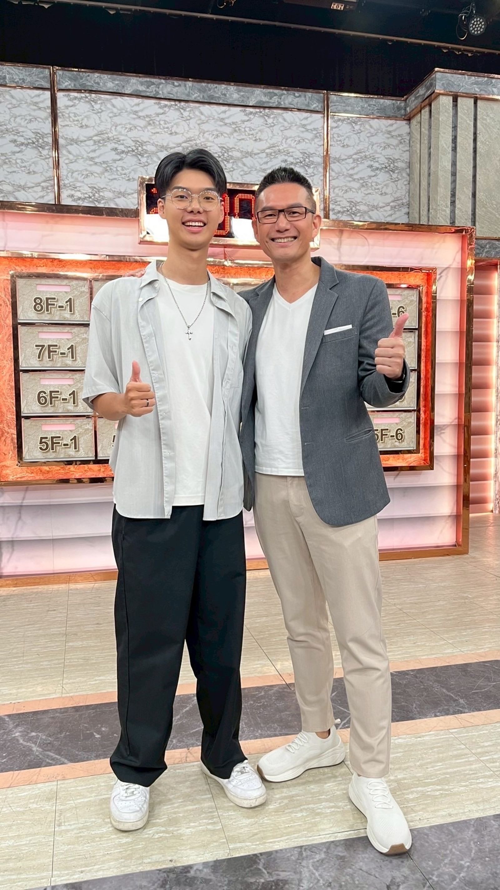 《全民星攻略》何戎與兒子何鍇。東森綜合提供《全民星攻略》何戎與兒子何鍇。東森綜合提供