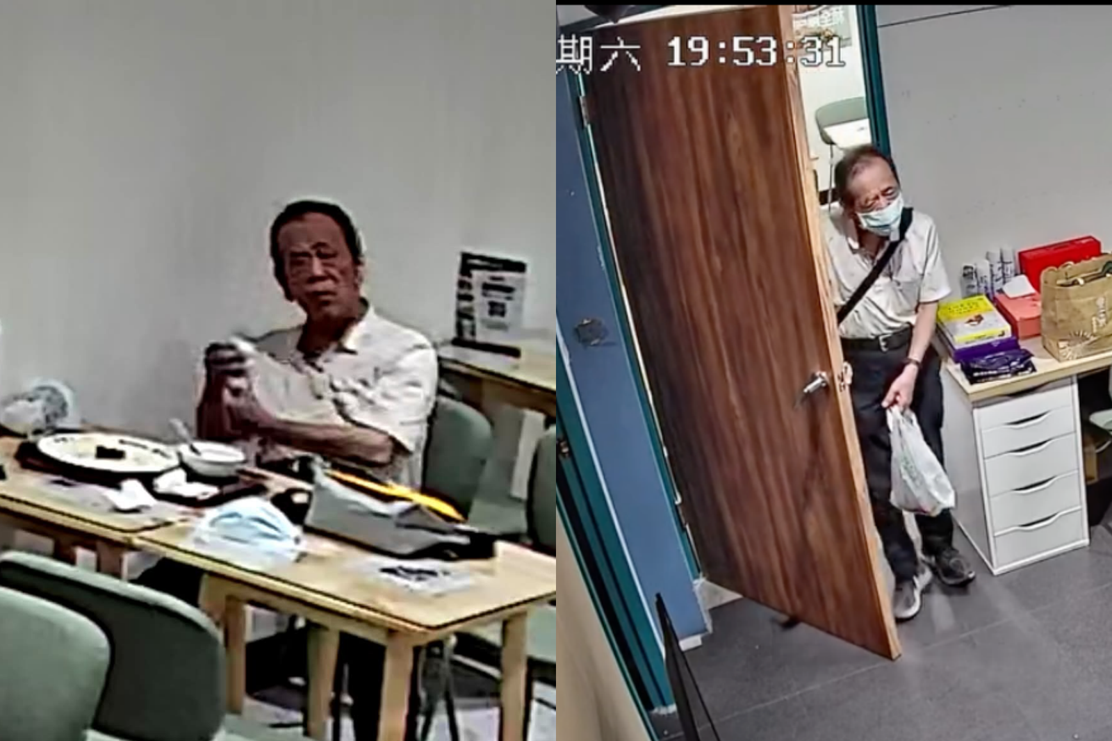 勤美怪伯謊稱「闆娘讓我進去休息」! 擅闖員工休息室偷竊