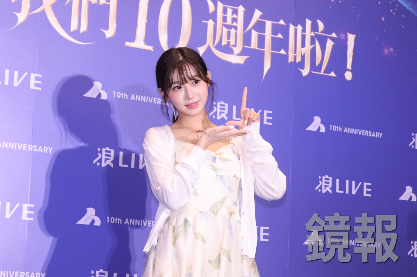 富邦悍將啦啦隊韓籍女神李珠珢現身直播平台10週年活動。劉耀匀攝