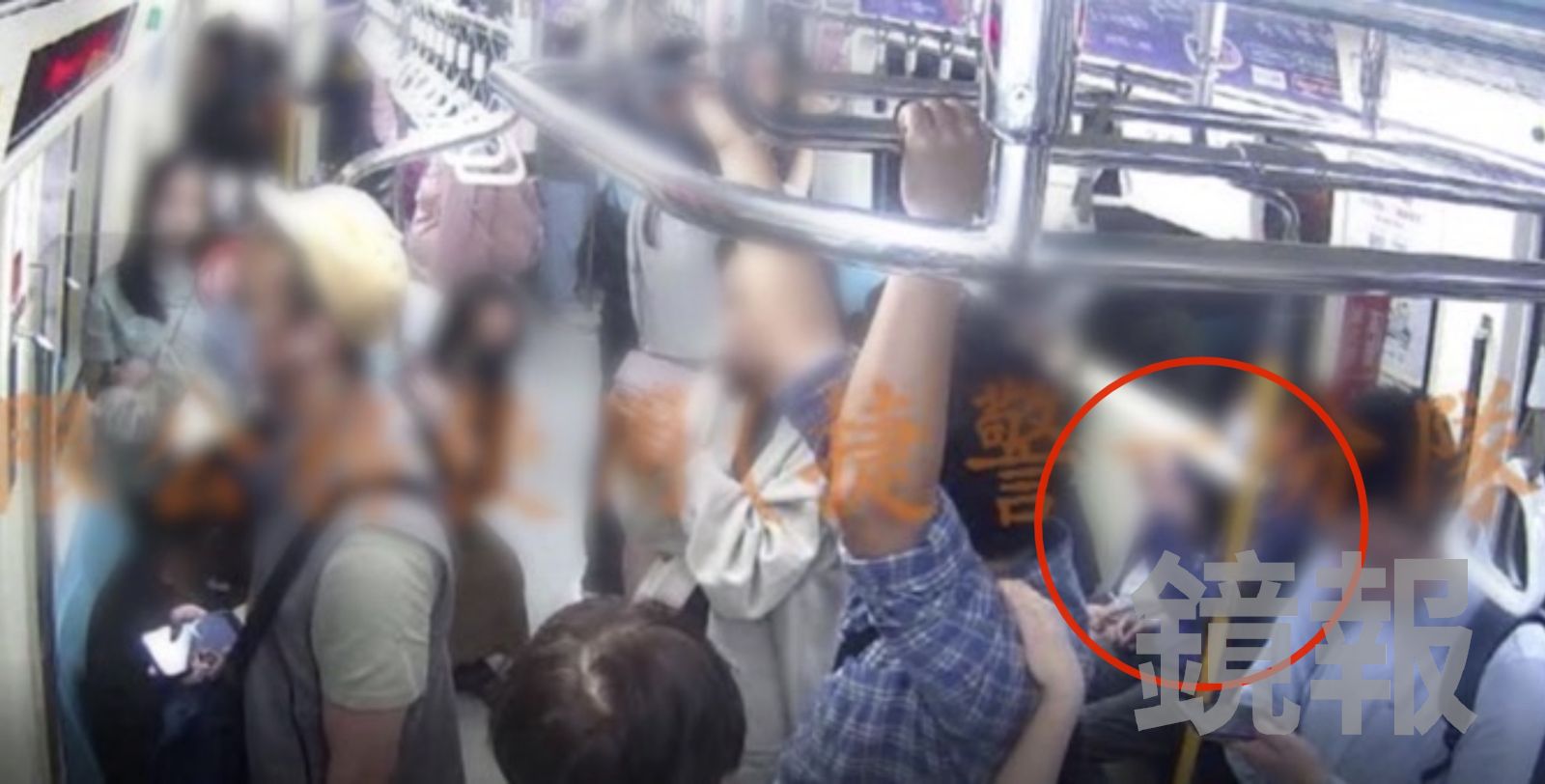 北捷白髮婦惡行曝光！連小孩都不放過　持傘敲博愛座女童小腿