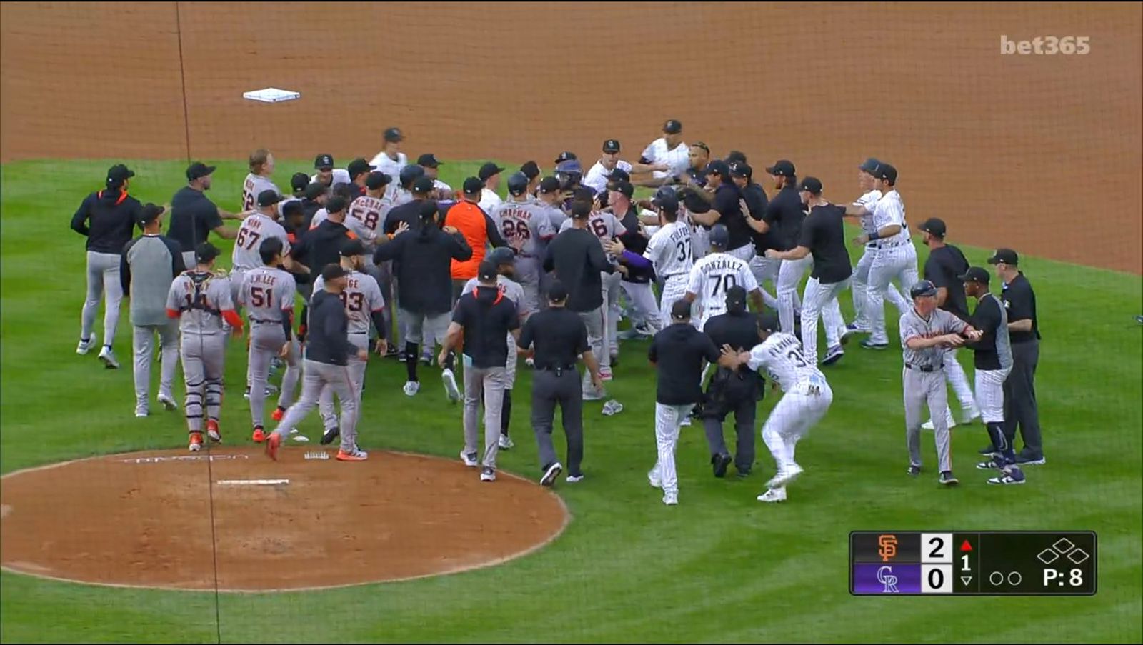 MLB／Rafael Devers全壘打引爆衝突　巨人7：4擊敗洛磯重返五成勝率