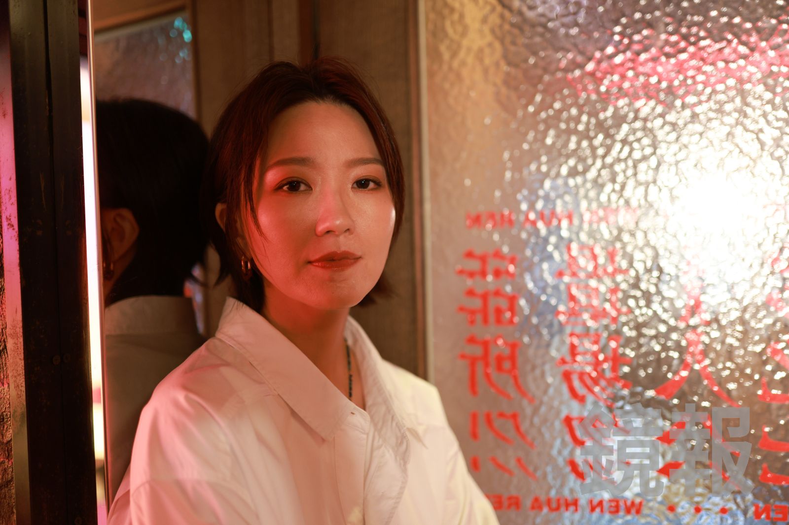 蔡淳佳和老公經營眼鏡店。劉耀勻攝