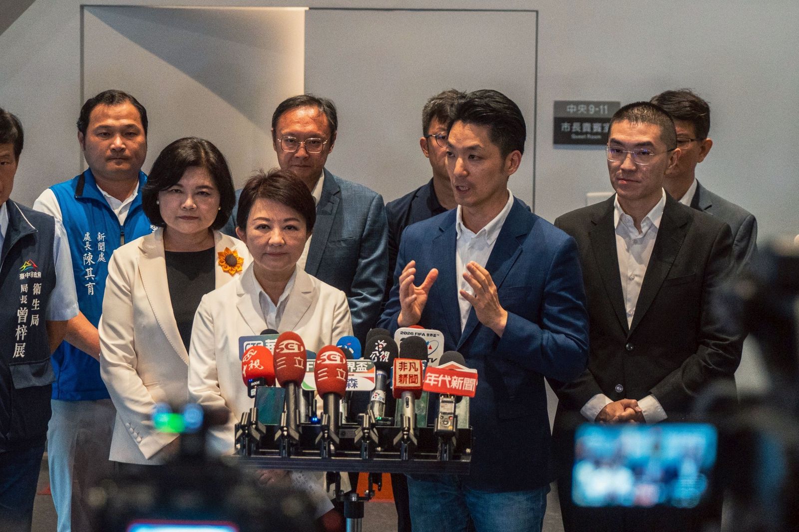 籲民眾上街反毒油 蔣萬安南下合體盧秀燕:持續推動地方政府聯防