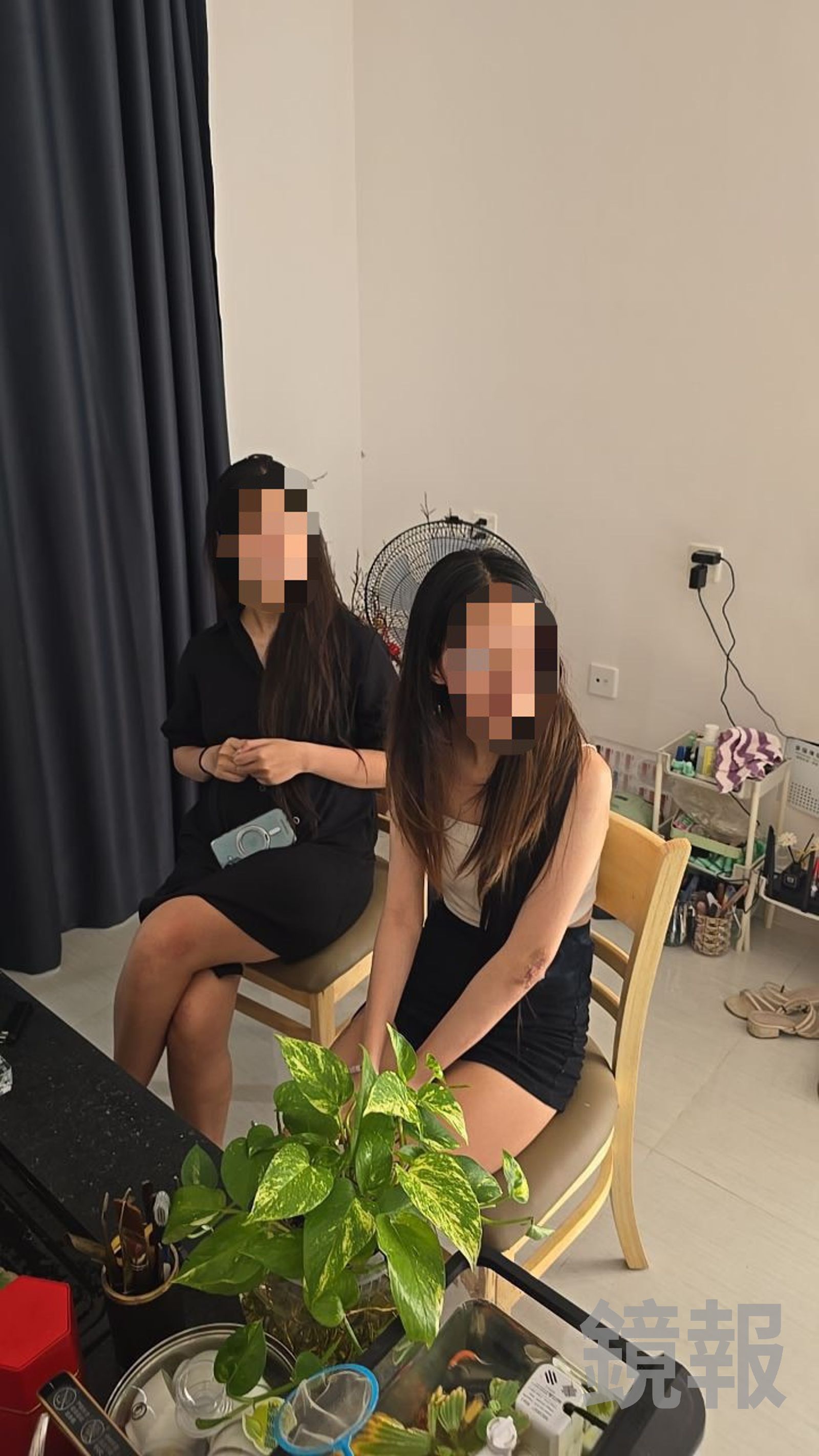 雙胞胎姊妹事後態度令救援組織心寒。GASO全球反詐騙組織提供