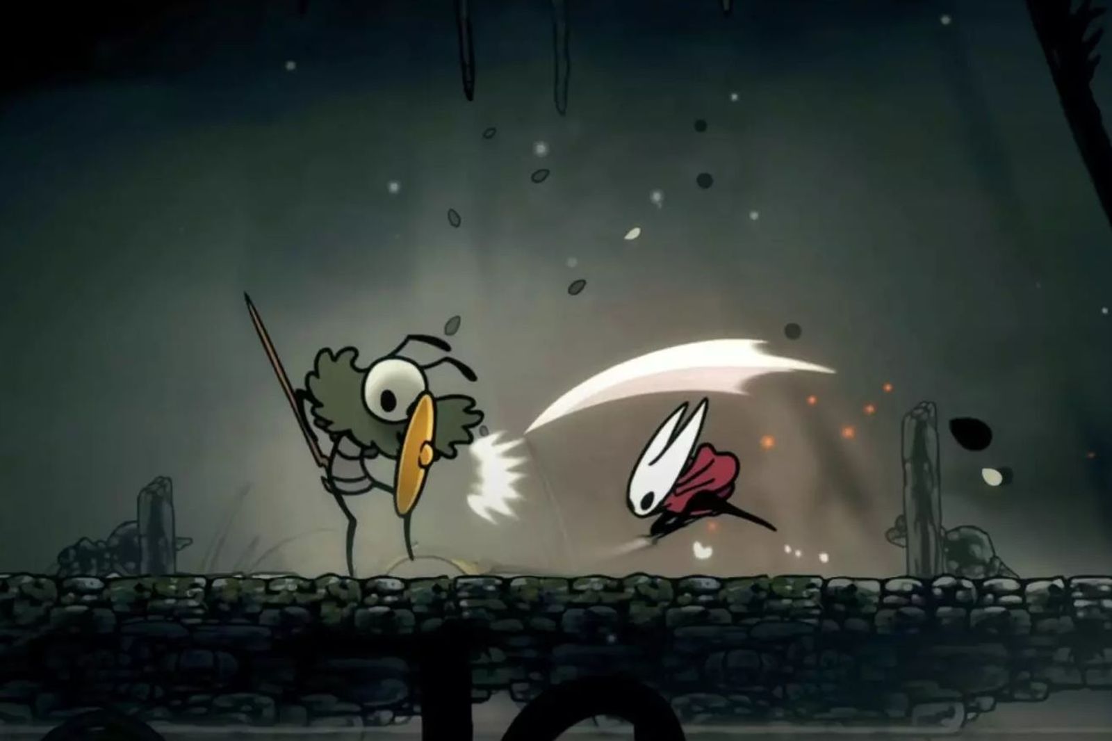 《空洞騎士：絲綢之歌》遊戲中的Boss「Seth」。圖／翻攝自實機遊戲