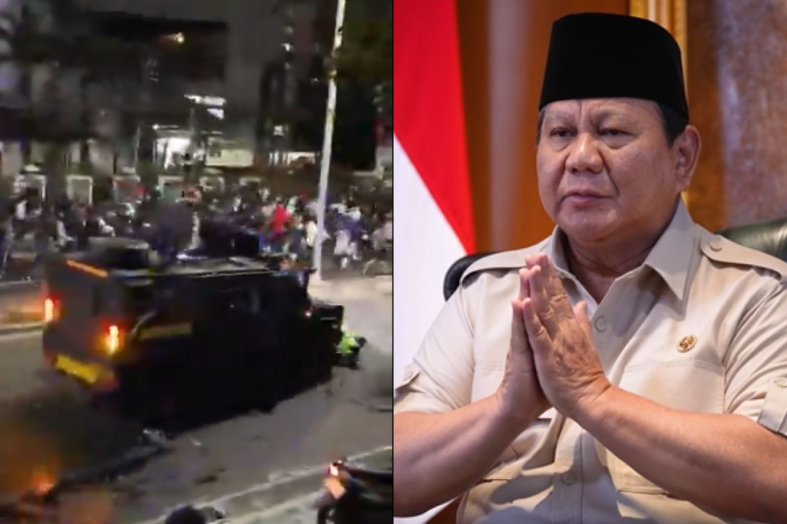 外送員遭輾斃...印尼暴動全面升溫！不滿「警貪腐、官高薪」　學者批：總統活在幻想