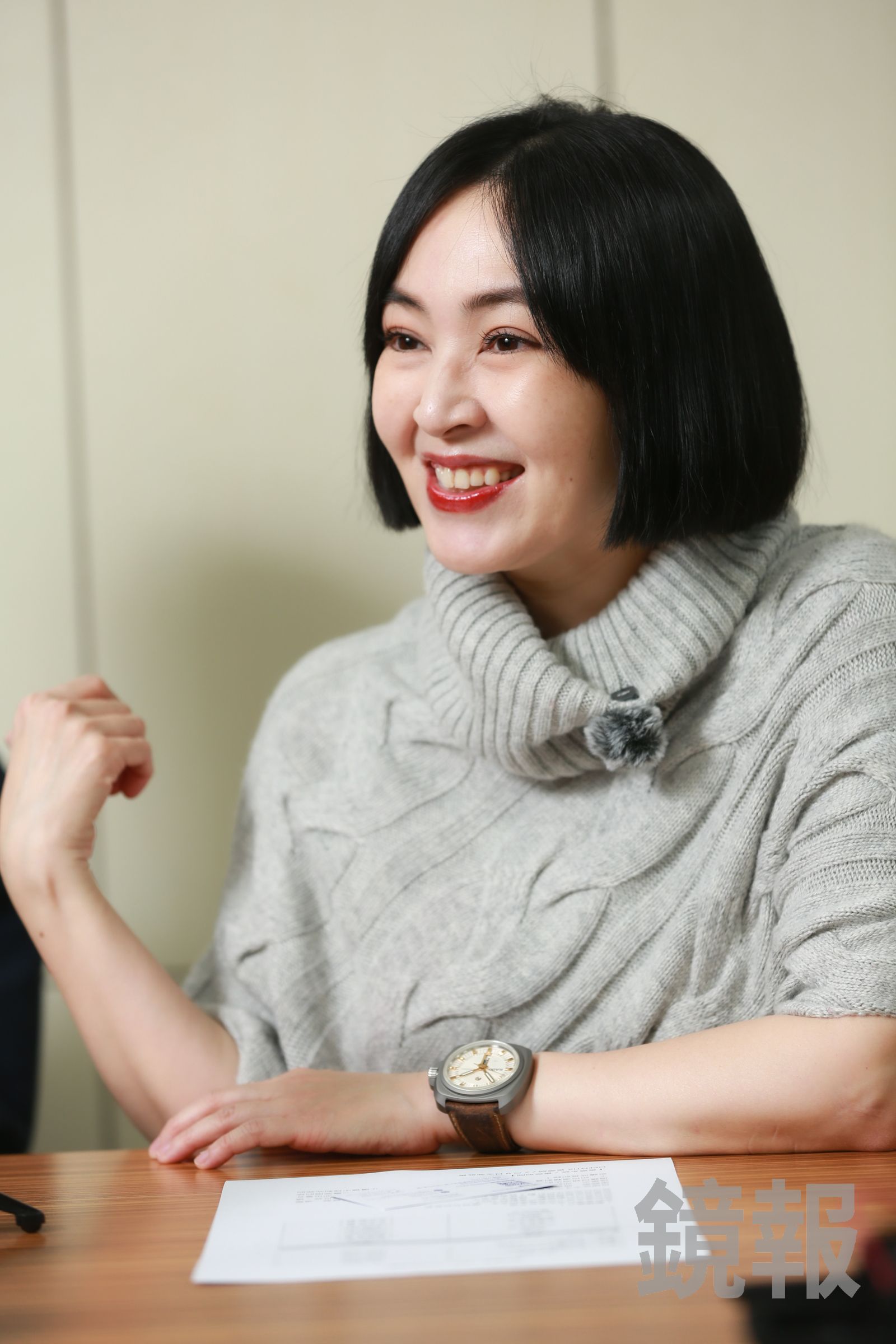 蔡燦得談起理想型少女心噴發。李鍾泉攝