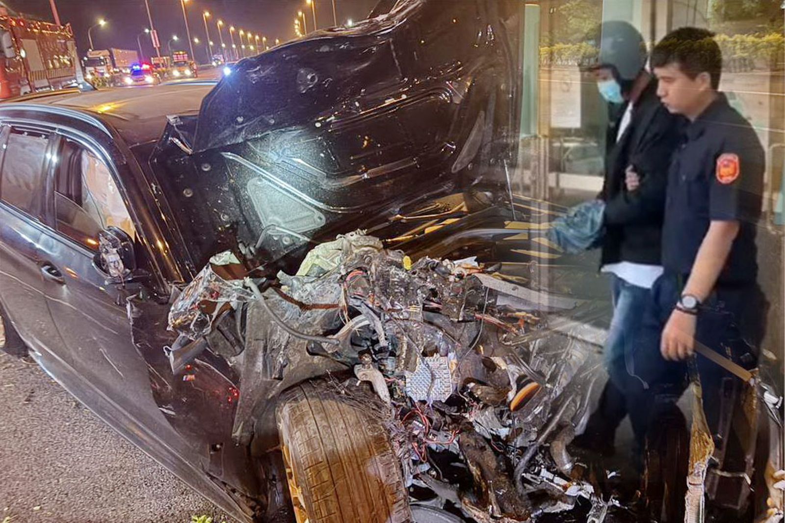 BMW高速追撞奪命！台南魚販慘死國道　肇逃男神隱19小時落網辯「太緊張」