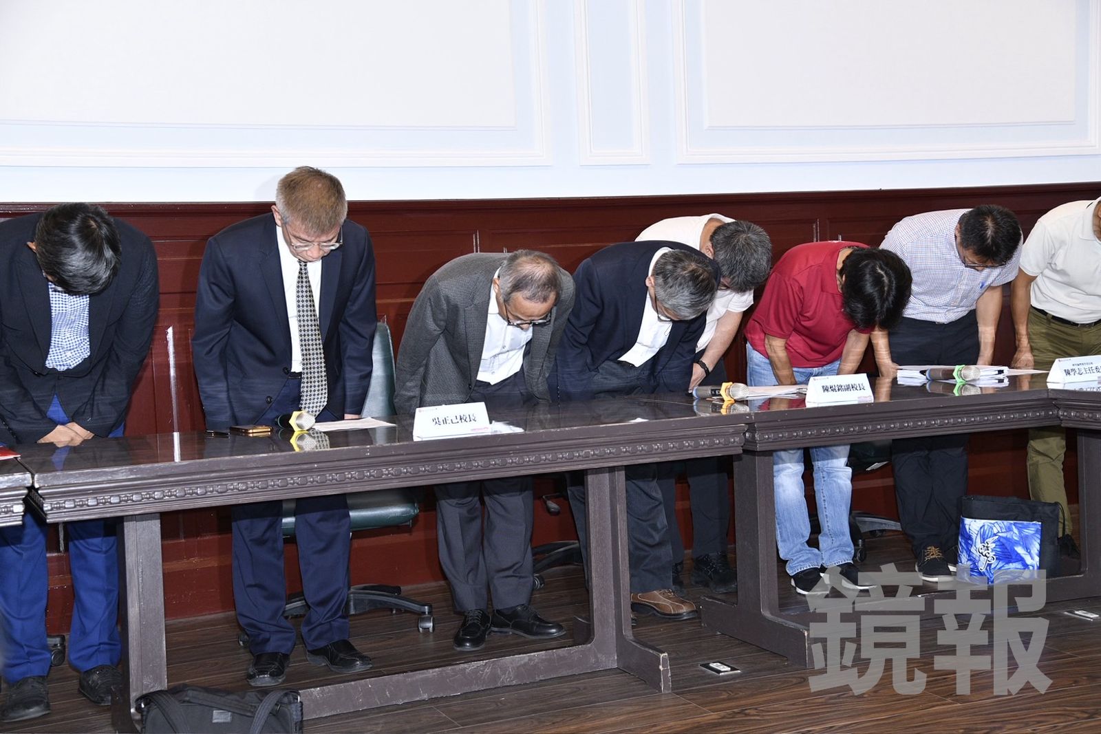 7月19日，台師大舉行記者會，為女足隊抽血案公開道歉。（資料照片／李智為攝）