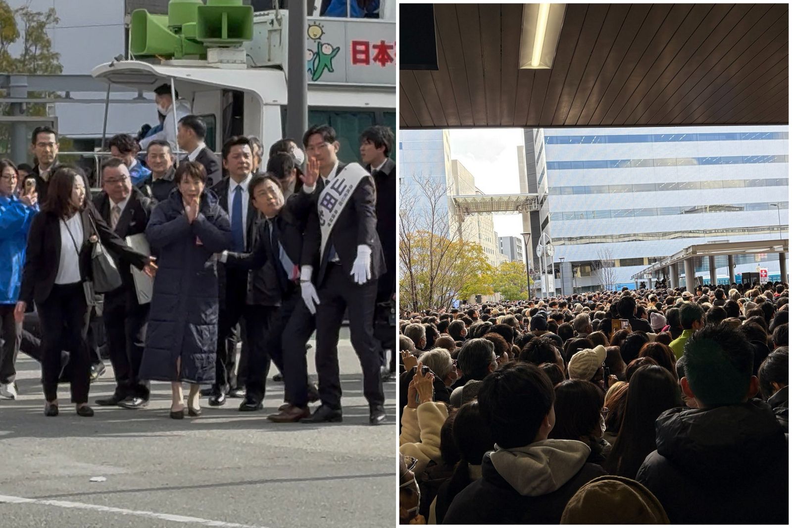 41J肉聲／高市早苗豪賭「沒過半就下台」　造勢人潮擠爆！民調兩極化