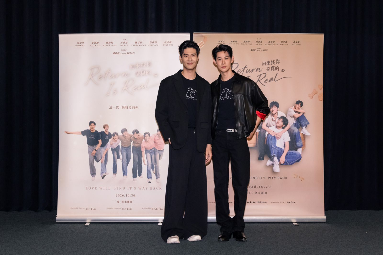 《回來找你是真的》夏和熙(右)、吳承洋相識多年首次合作演戲。圖/結果娛樂
