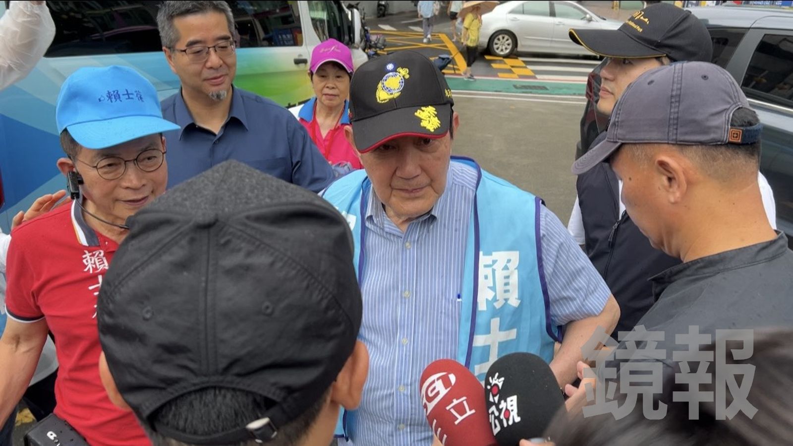 面對媒體提問「怎麼看曹興誠說投給馬英九是人生中最大的錯誤」,馬當場呆住,未多做回應。(圖/袁維駿攝)