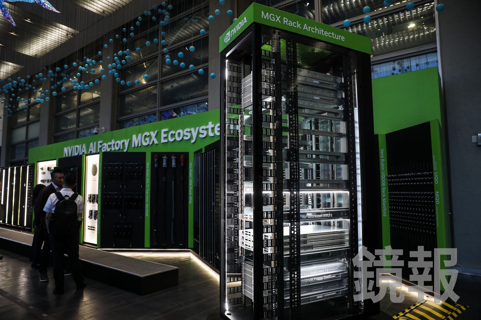 未來AI算力競爭不會只是GPU數量的競賽,而是平台整合的競爭。圖為NVIDIA AI Factory MGX Ecosystem Vera Rubin供應鏈生態系牆。攝影鄒保祥