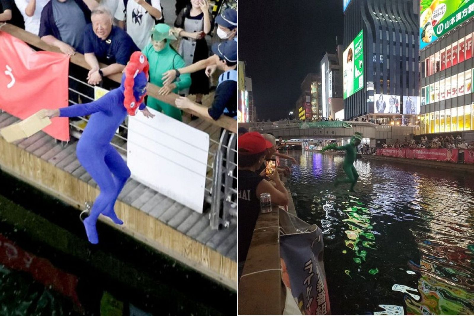 41J肉聲／日職阪神虎封王　大阪道頓堀「29人跳河」！警嚴陣仍阻止不了