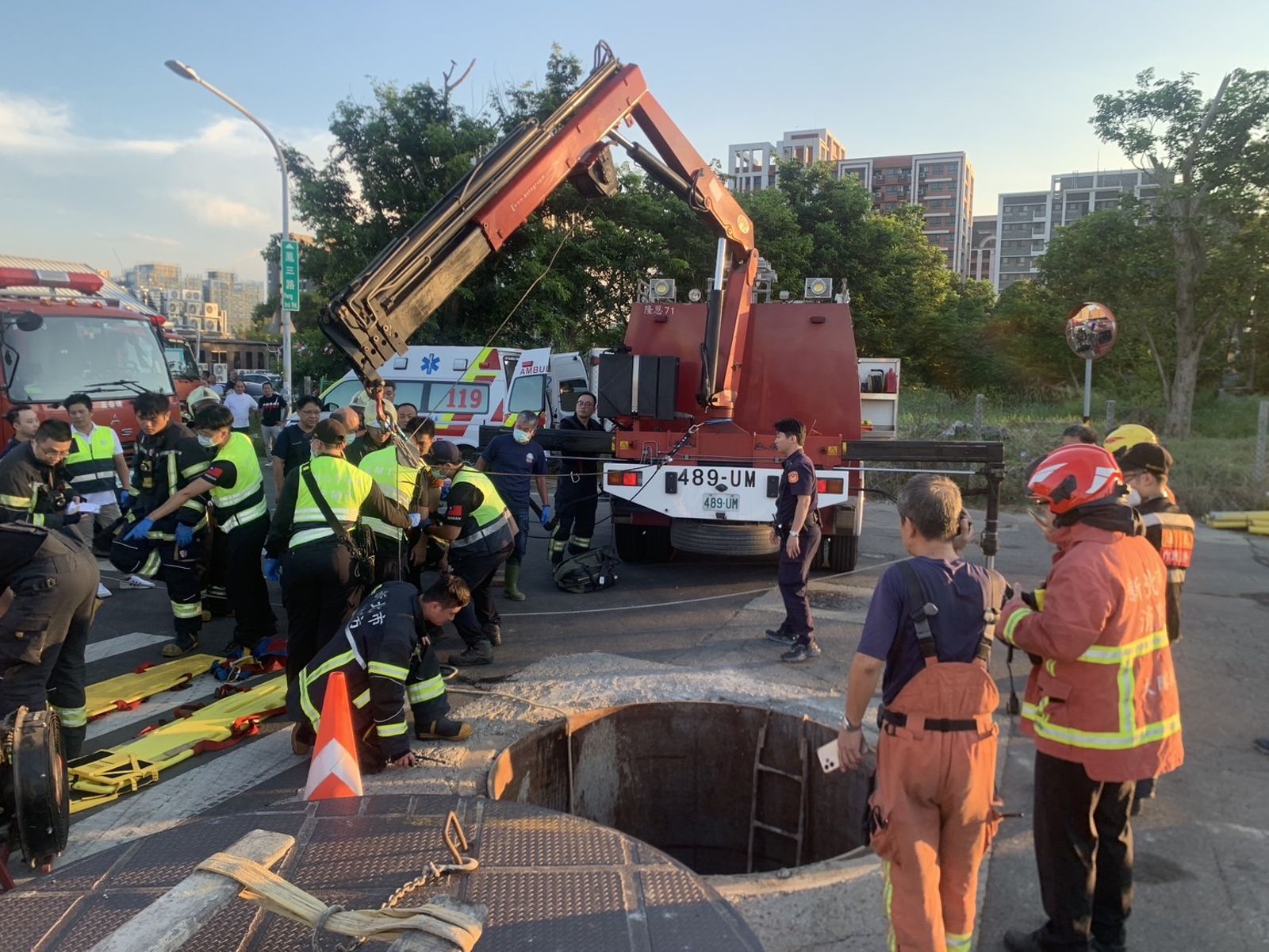 鶯歌工地下水道工安意外!1死1昏迷