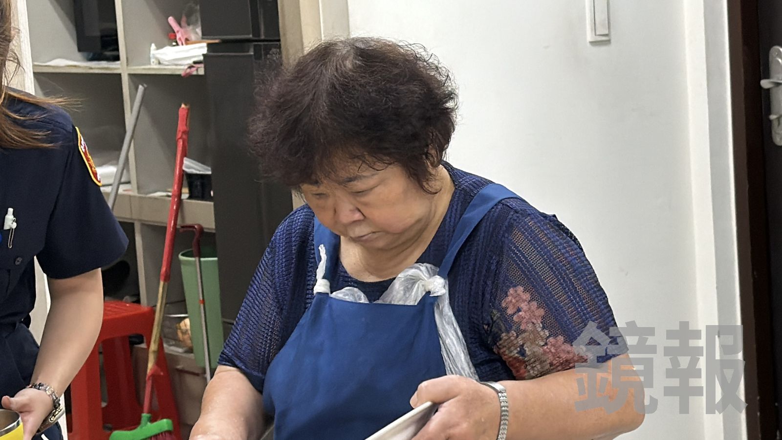 李媽宛如敦化南路派出所的大家長,員警外出值勤經常有一餐沒一餐,但只要回到派出所都有熱飯可以吃。顏凱勗攝