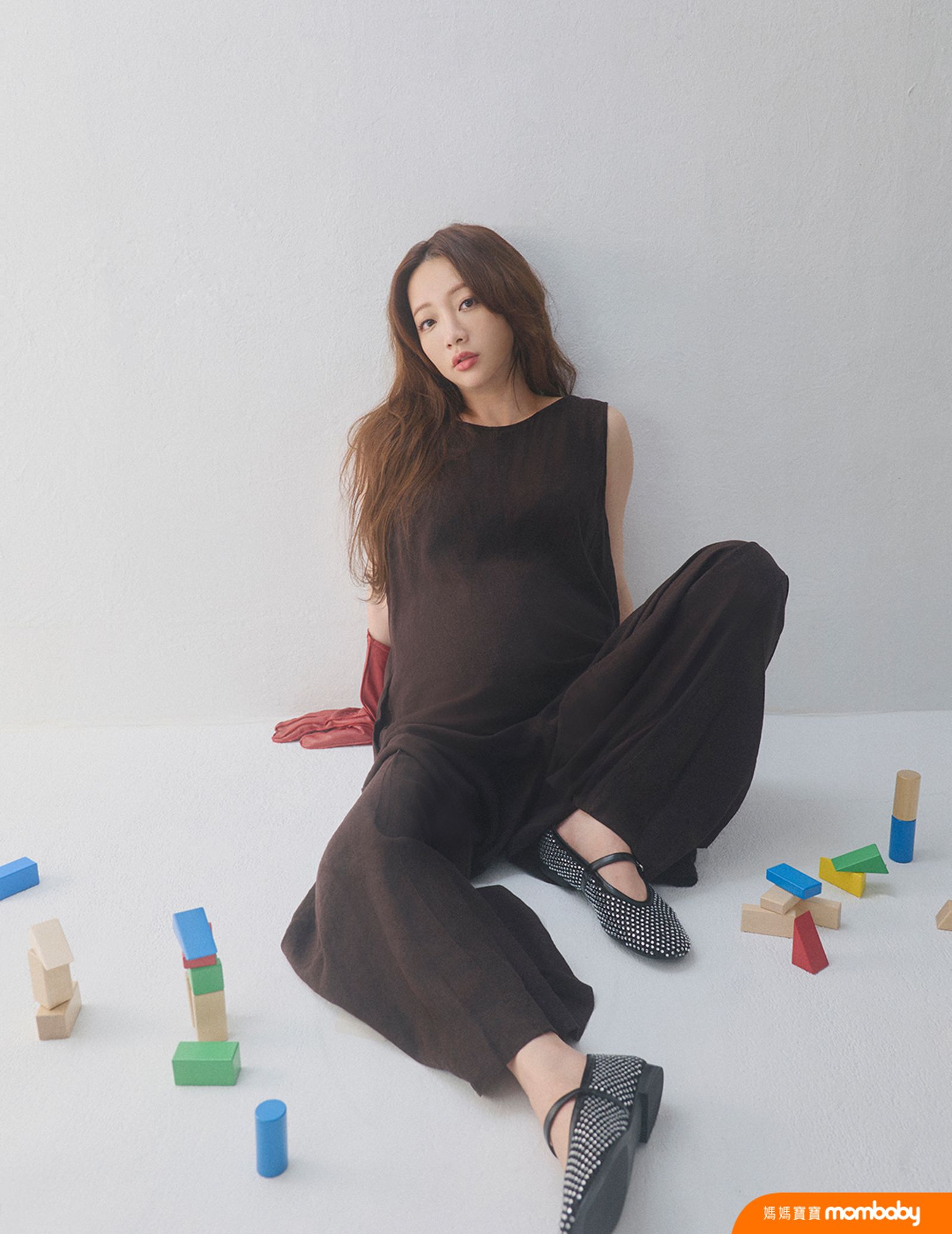 玉兔懷二胎的狀態容光煥發。媽媽寶寶雜誌雙月刊