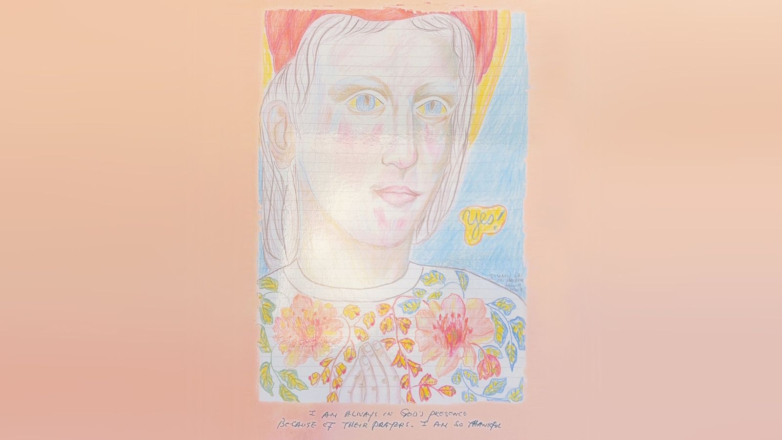 獨家曝光　黎智英獄中親繪上帝畫像祝聖誕快樂