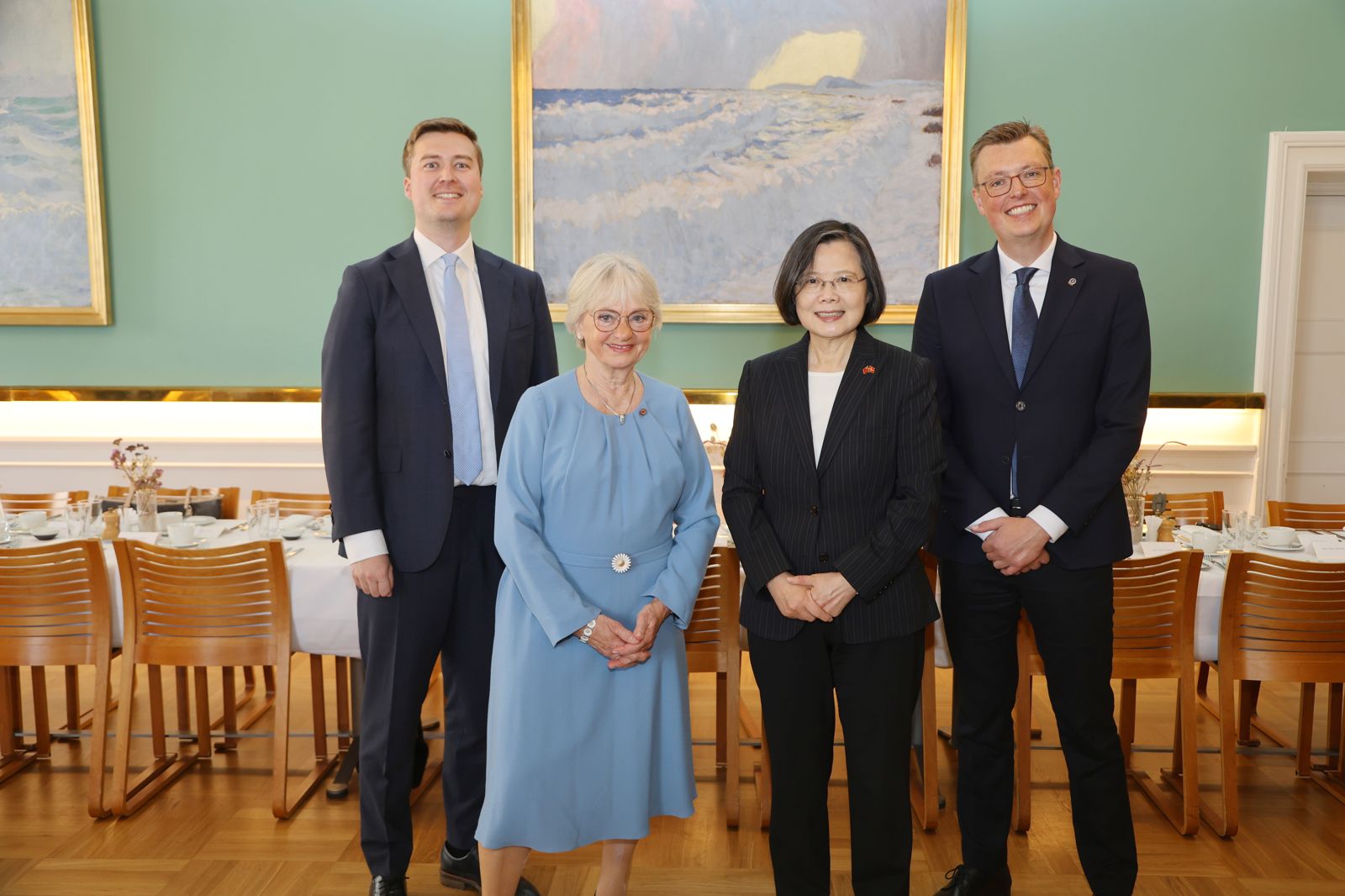 蔡英文參訪丹麥國會　今將於「哥本哈根民主高峰會」發表演說