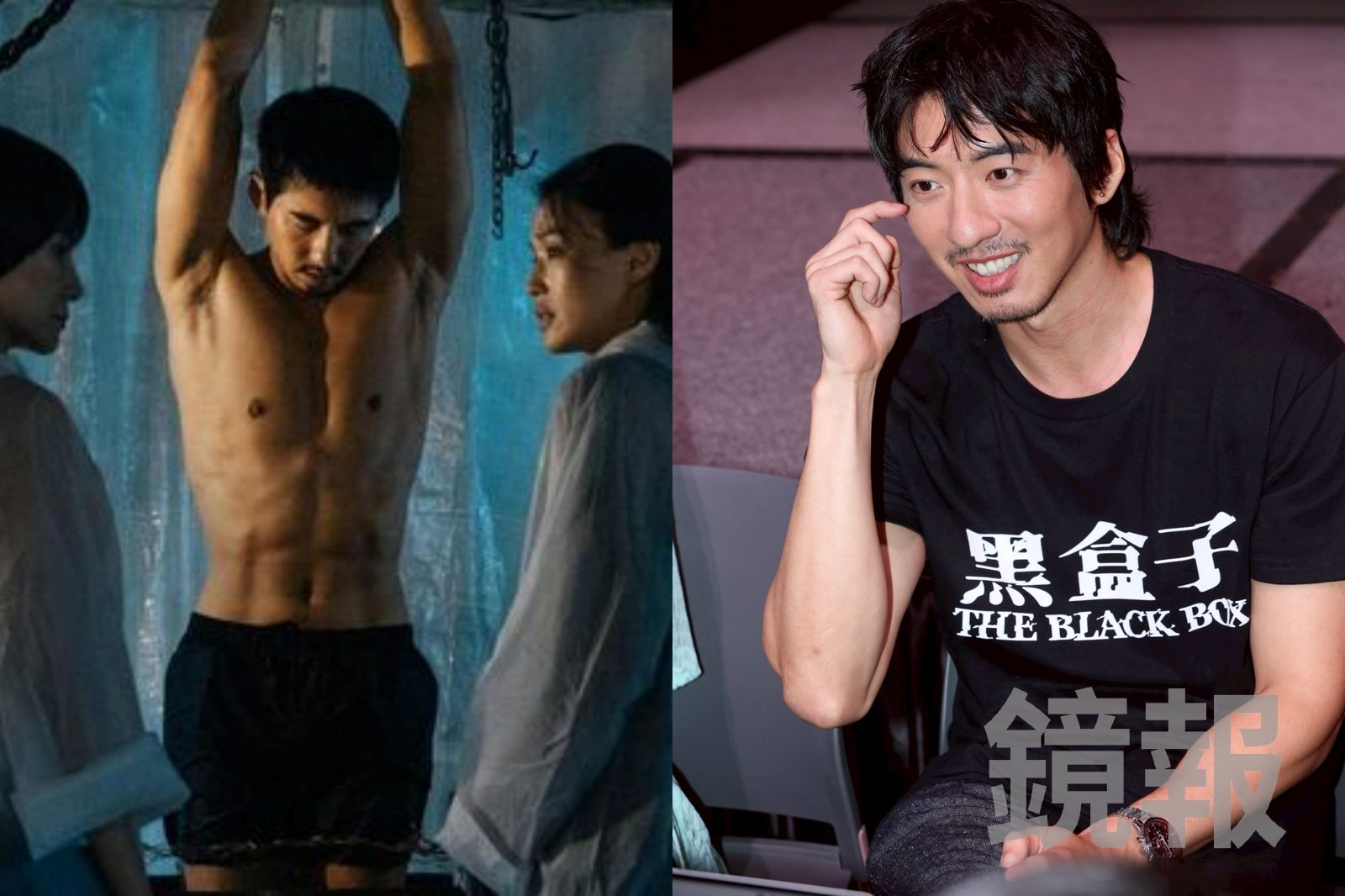 傅孟柏近日在《回魂計》中身材被討論(左)。Netflix提供、李鍾泉攝