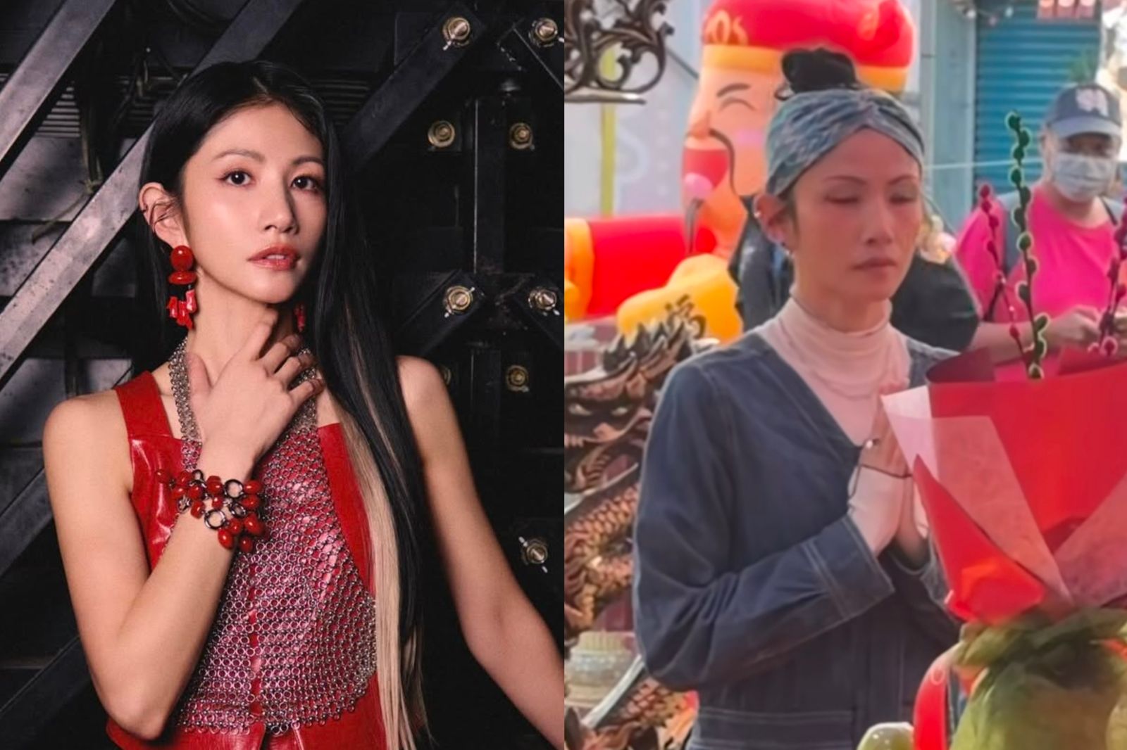 李千娜陷《世紀血案》風波首露面!大年初五屏東拜拜神情憔悴