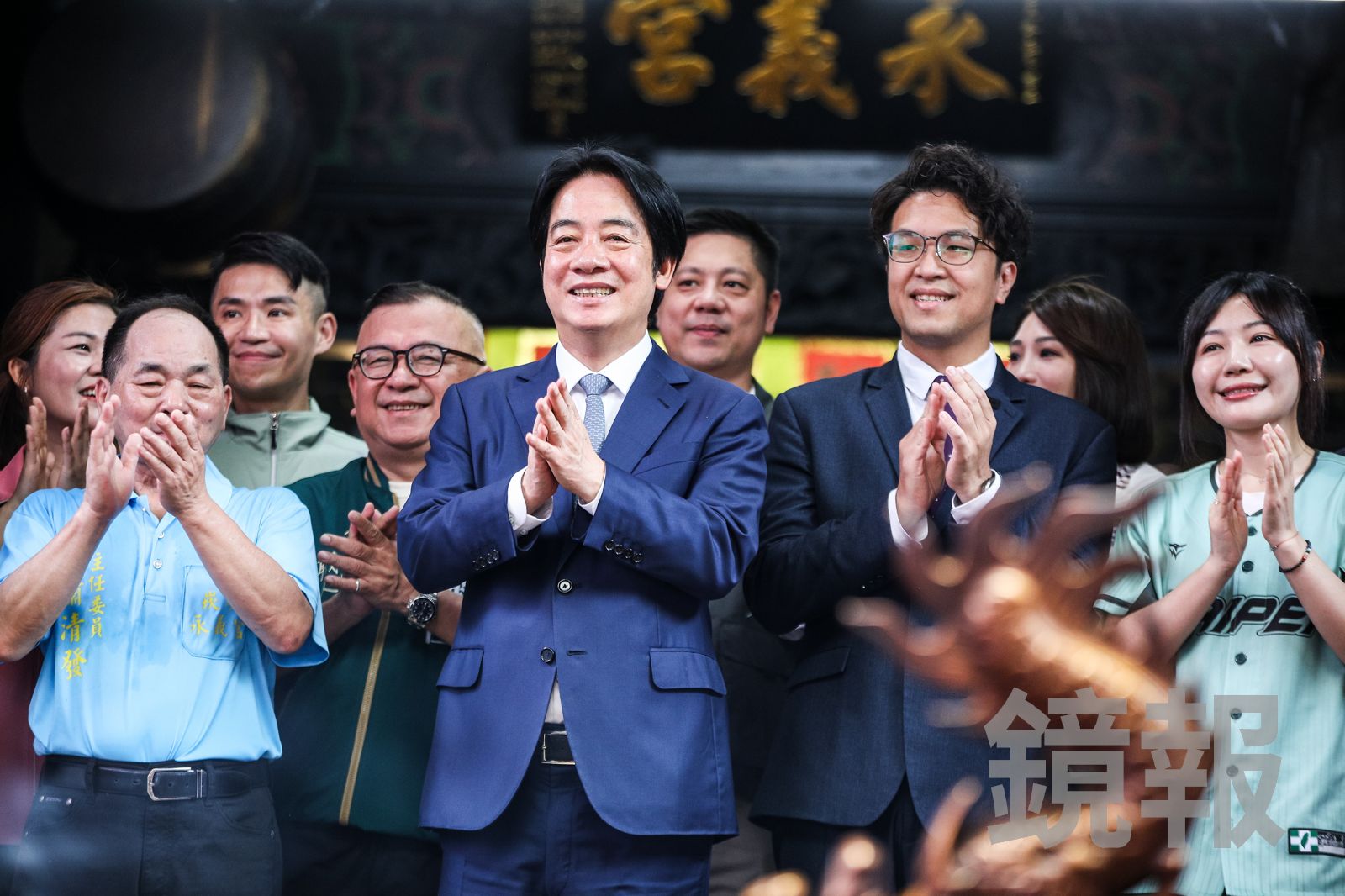 賴清德還願重返永義宮 許新願「下次來市長是沈伯洋」