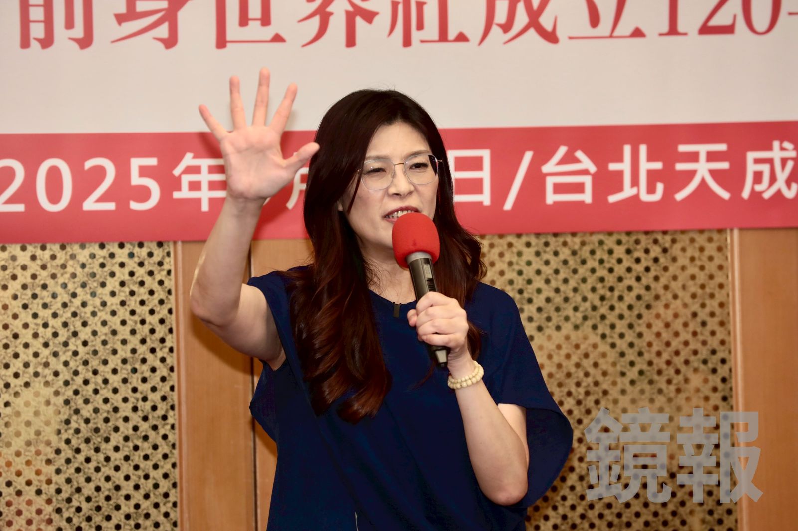 鄭麗文表示，若兩岸可以強強聯手，就可以一加一大於二。（圖／林煒凱攝）