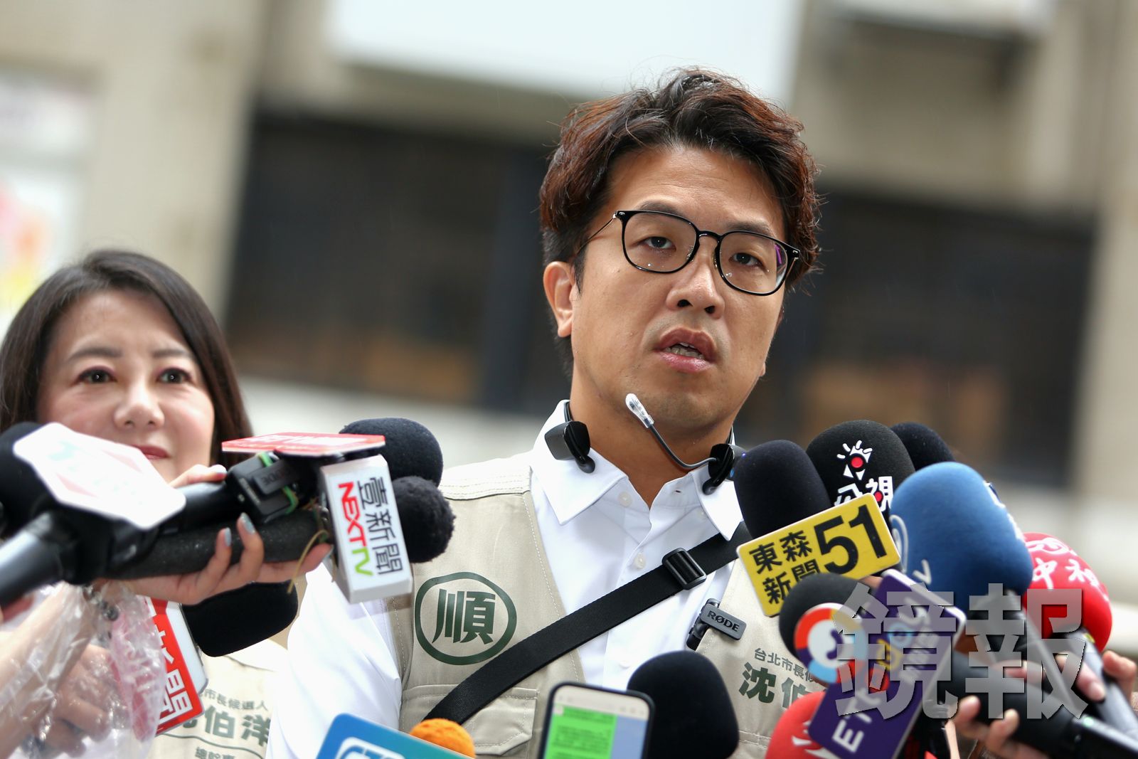 民進黨台北市長參選人沈伯洋反擊學者指控認知作戰,反揭蔣萬安陣營三手段更像認知作戰。攝影姜永年