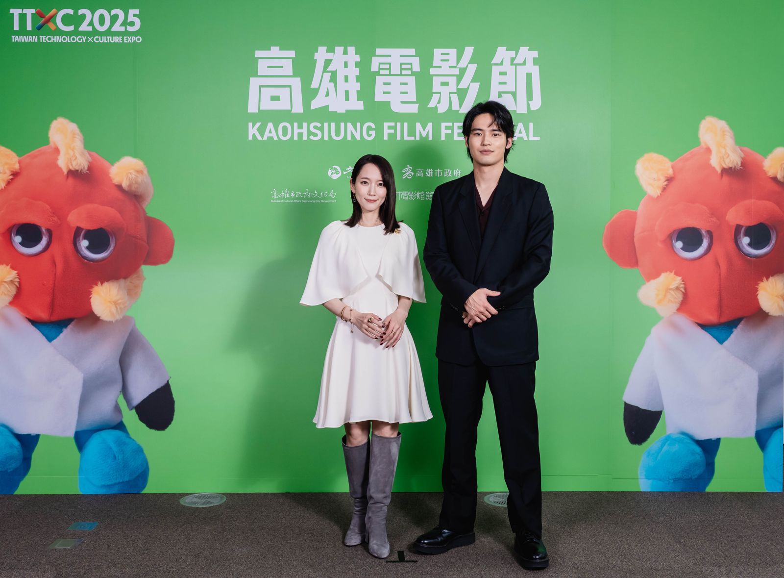 吉岡里帆、水上恒司出席高雄電影節活動，透露來台拍片趣事。高雄電影節提供