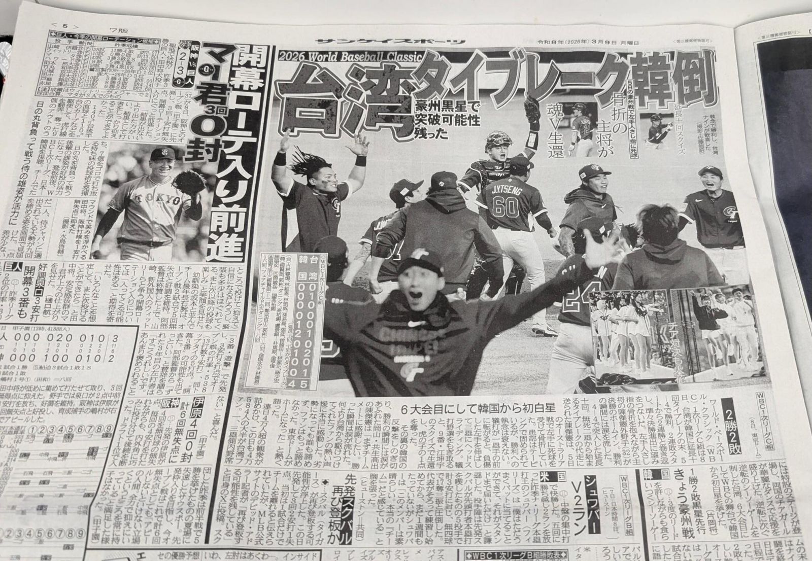 台灣贏韓引日媒大篇幅報導!網見吉力吉撈第一時間「做這事」讚嘆:難怪球打得好