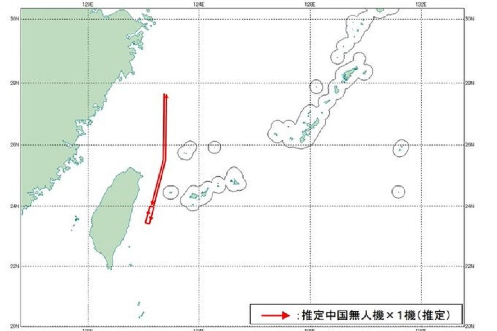 「台灣有事」來了！中共無人機飛越台灣和與那國島間　日戰機緊急升空
