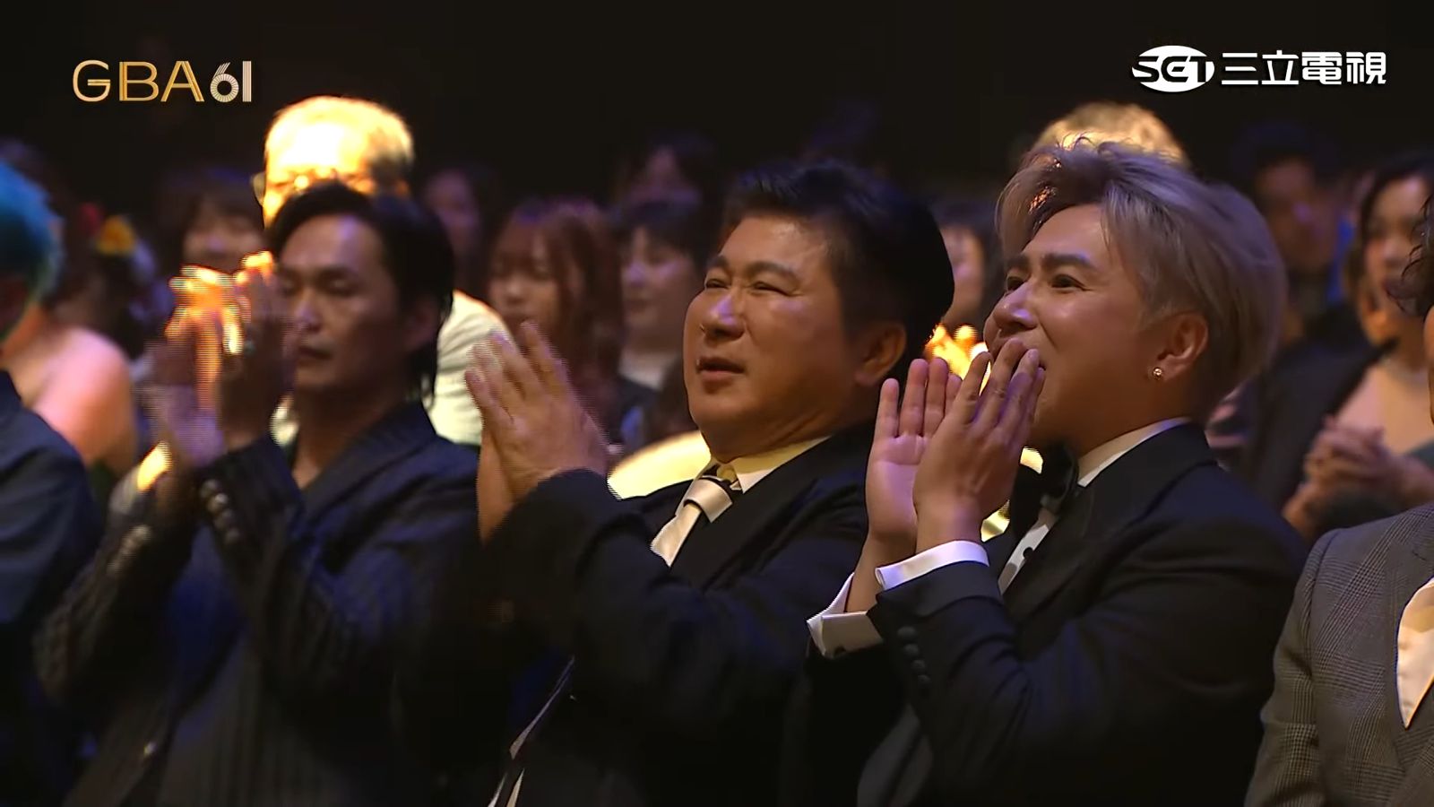 胡瓜在台下為小禎拍手叫好。圖／翻攝自YT@golden_bell_awards