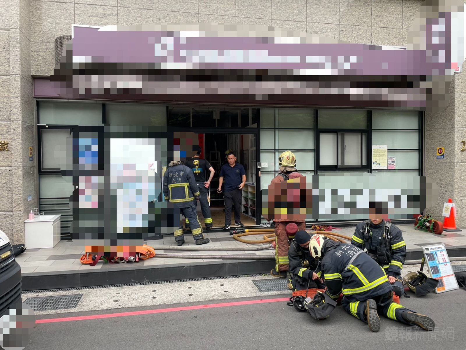 蘆洲托嬰中心傳火警　天花板電線起火