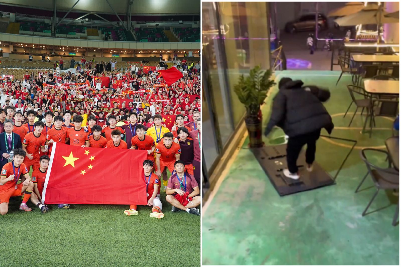 41J肉聲／超越玻璃心碎！中國球迷見足球遭日本4:0完封　崩潰暴走狂砸電視