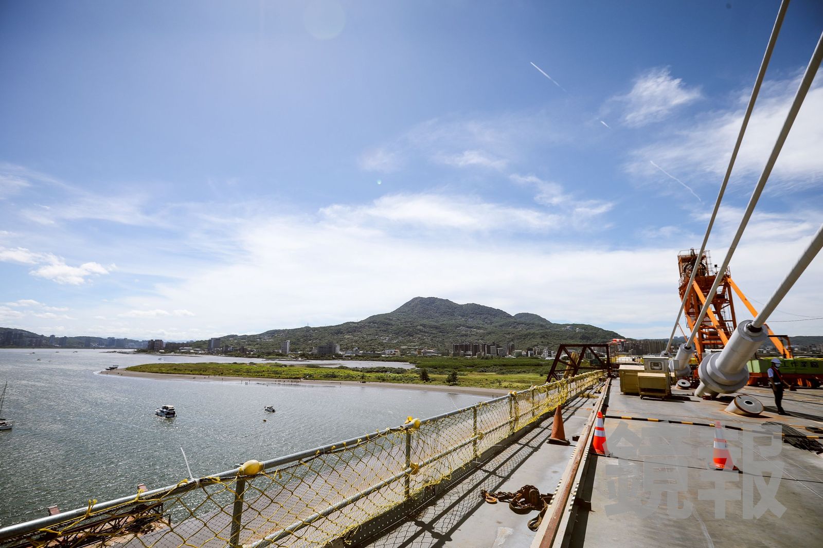 淡江大橋今舉行合龍典禮，預計2026年5月通車。（圖／鄒保祥攝）