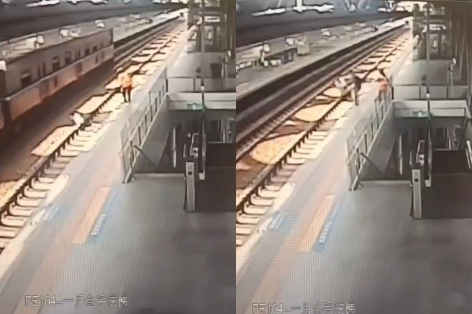 逃票被抓惱羞!39歲男「推站務員落軌」 驚悚畫面曝光