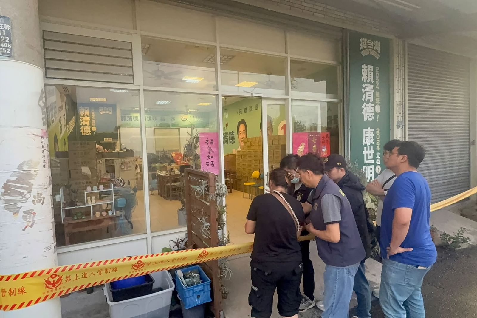 颱風假遭闖空門!苗栗議員翁杰服務處被竊賊洗劫 公積金、酒水禮盒全搬光