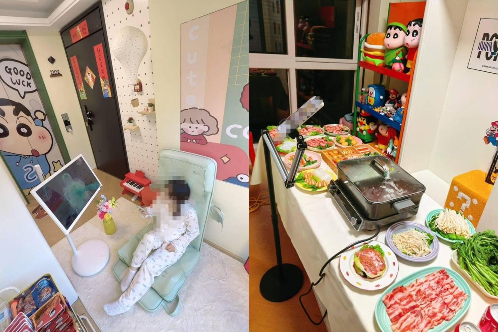 「房仲說可以」!中國女霸佔大樓梯廳爆改「私人火鍋店」 律師看完搖頭:明顯違法