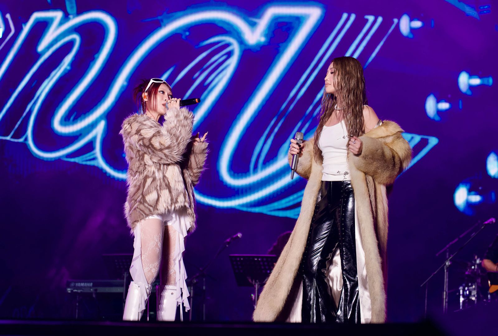 A-Lin與愛徒琟娜同台飆歌。谷優娛樂提供