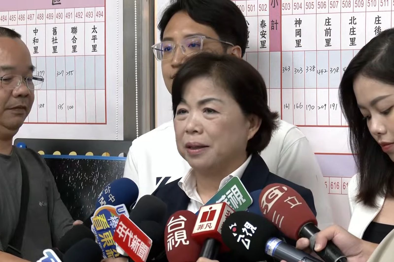 楊瓊瓔自行宣布罷免案未通過。（圖／鏡新聞提供）