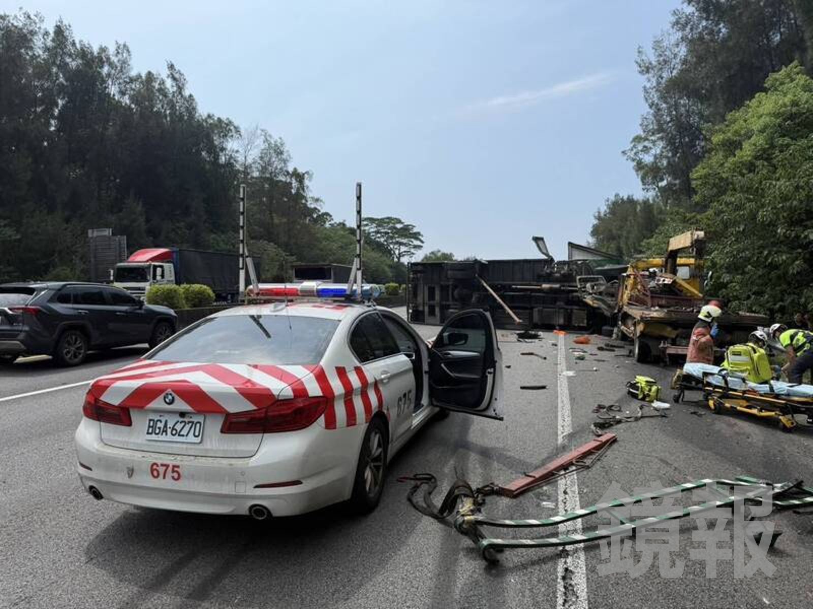 國3新竹段死亡車禍!拖吊車司機路肩遭追撞 慘被撞飛送醫不治
