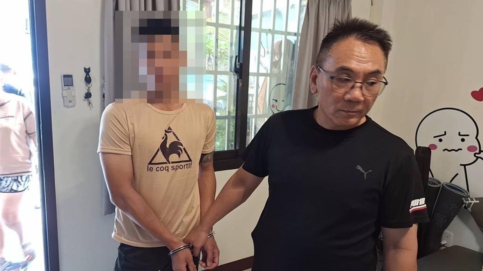 大甲媽「格鬥盃」破案！惡徒肘擊斷偵查隊長鼻　4嫌躲友人家落網　驚見毒品咖啡包