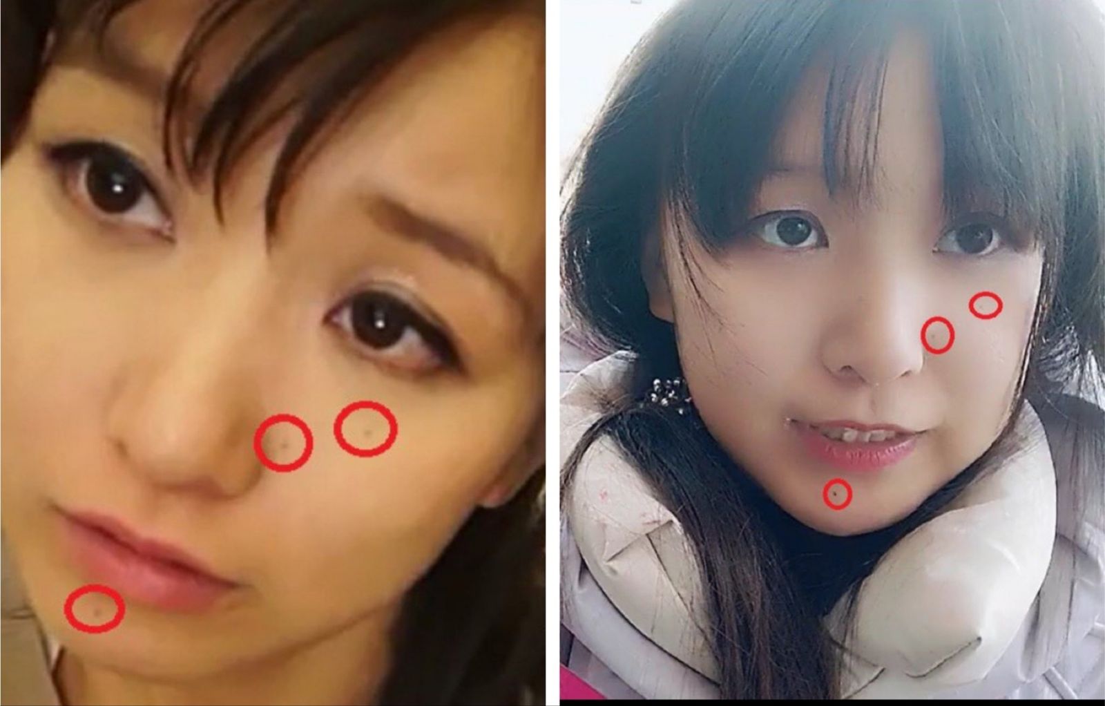 岡本小百合被網友拿現在的照片和AV素人女主角的截圖照片對比,在臉部特徵、痣的位置、聲音和牙齒形狀等方面都極為相似。圖/X @sxzBST