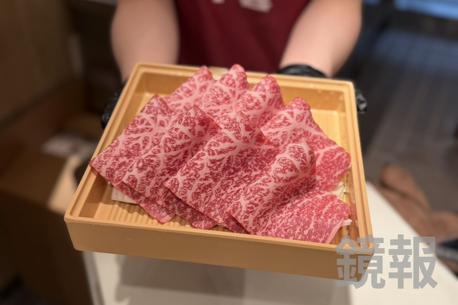 「A5黑毛和牛套餐」用的是日本鹿兒島產的黑毛和牛。(598元/套餐)