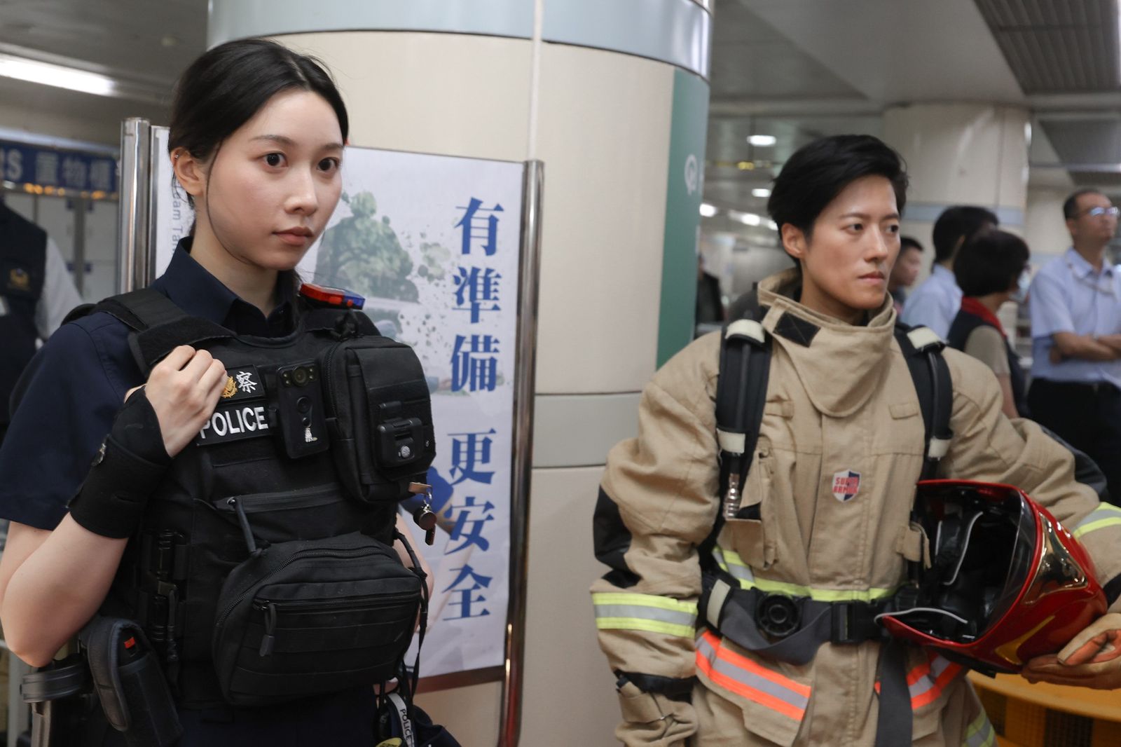 行政院日前舉行防空避難體驗特展。圖片取自卓榮泰臉書