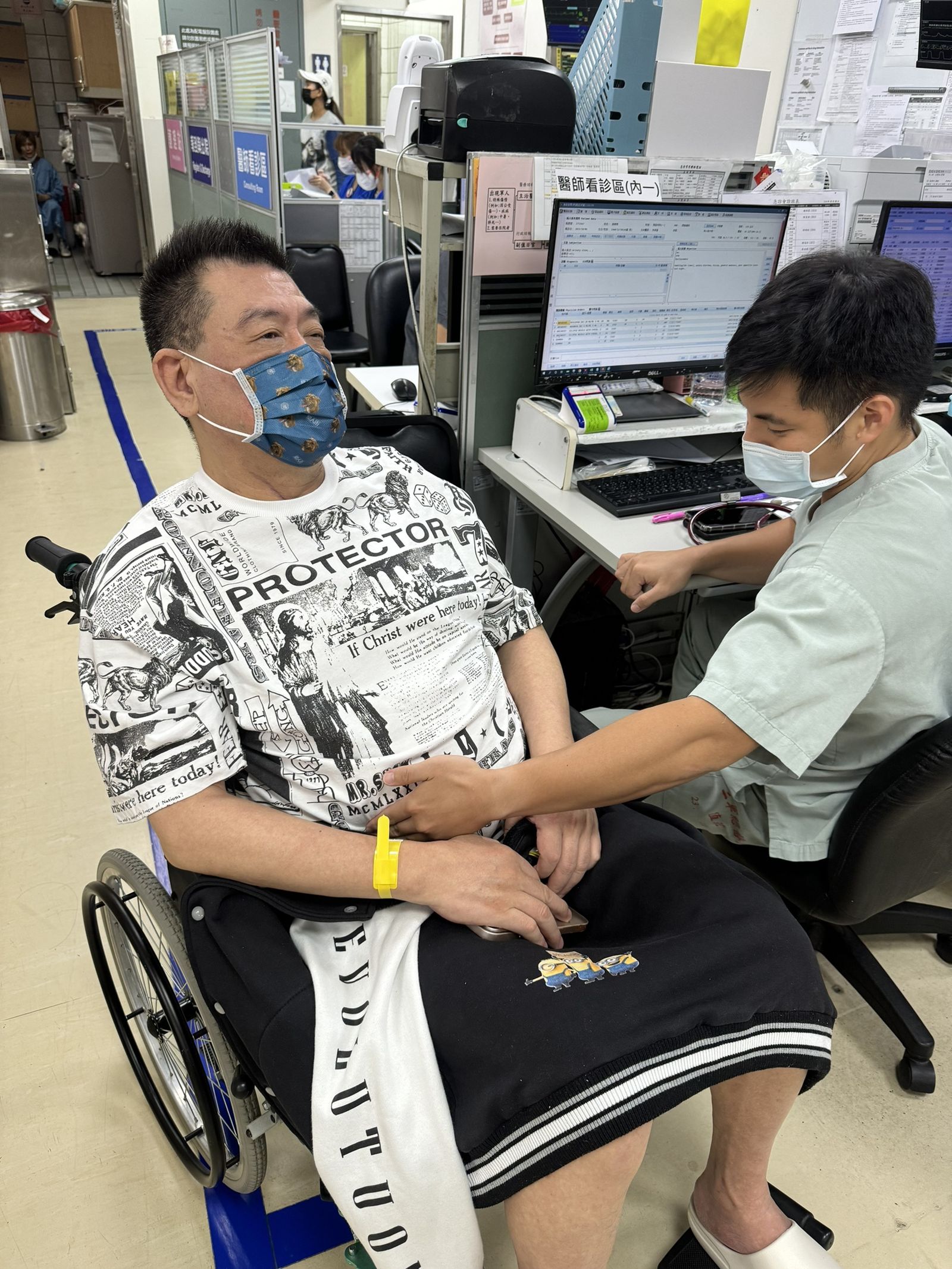 孫德榮送急診。孫德榮提供