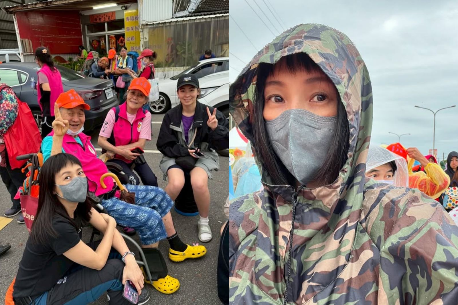 張本渝今年帶父母一起追白沙屯媽祖慶祝母親節。翻攝張本渝IG