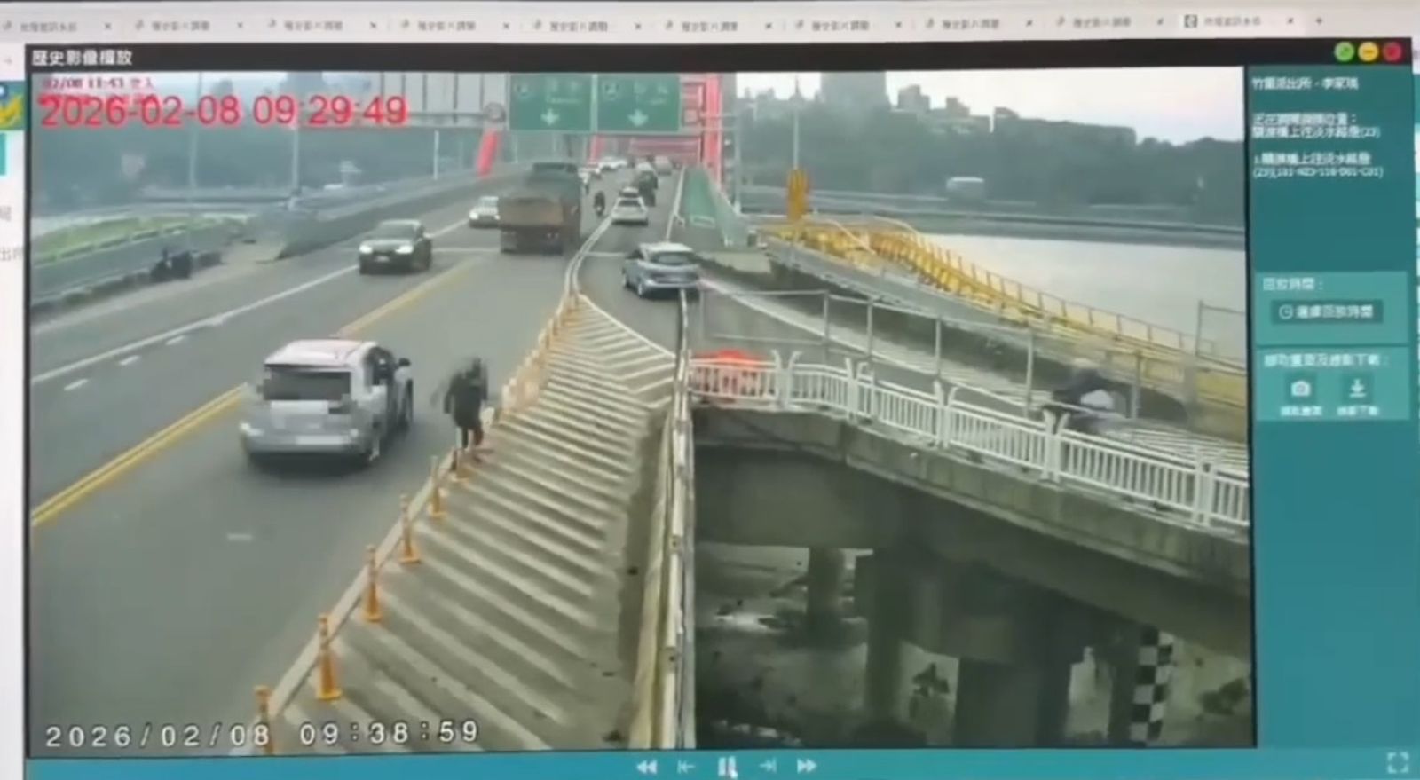 嚇死人！違規車乘客竟「跳下關渡橋」搏命奔逃　警追捕驚覺：是法院拘提對象
